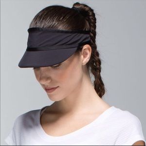 Lululemon Perfect Pace Black Visor Hat